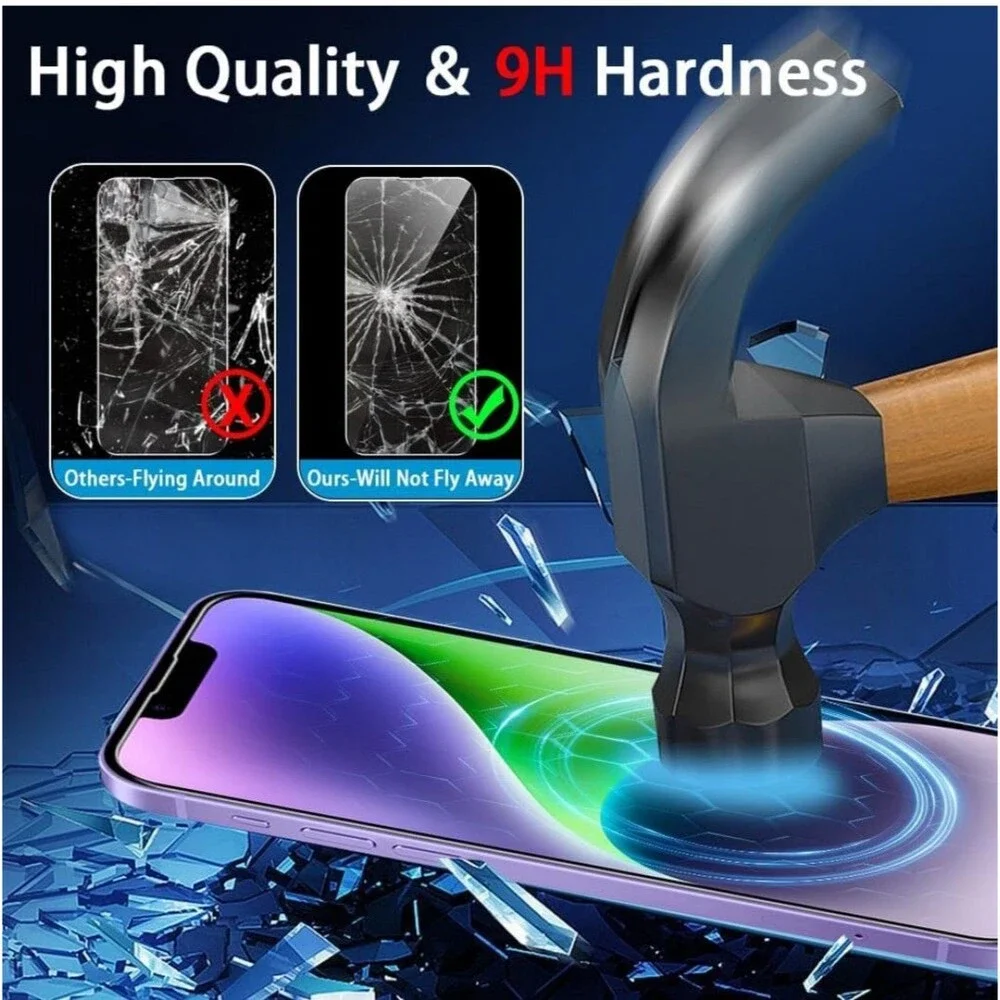 Screen Protector for Iphone 14, 6.1 Inch 9H Hardness Tempered Glass-3 Pack